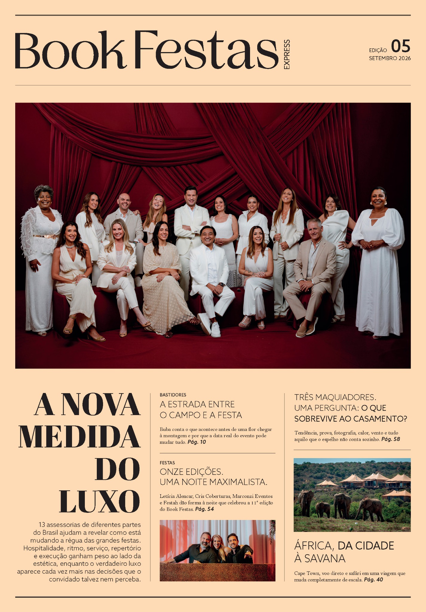 Capa do jornal Book Festas Express